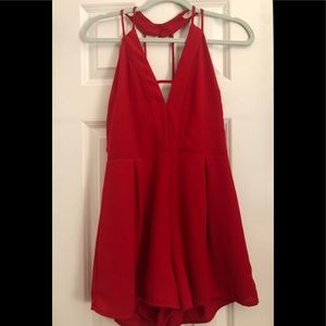 Red romper